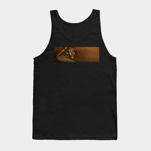 Lion - Digital Painting Tank Top by randymir